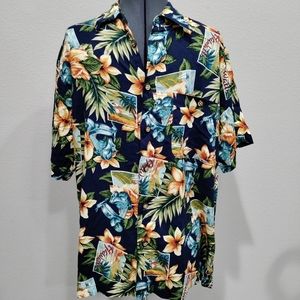 Imprints Men's Hawaiian button down shirt size Medium